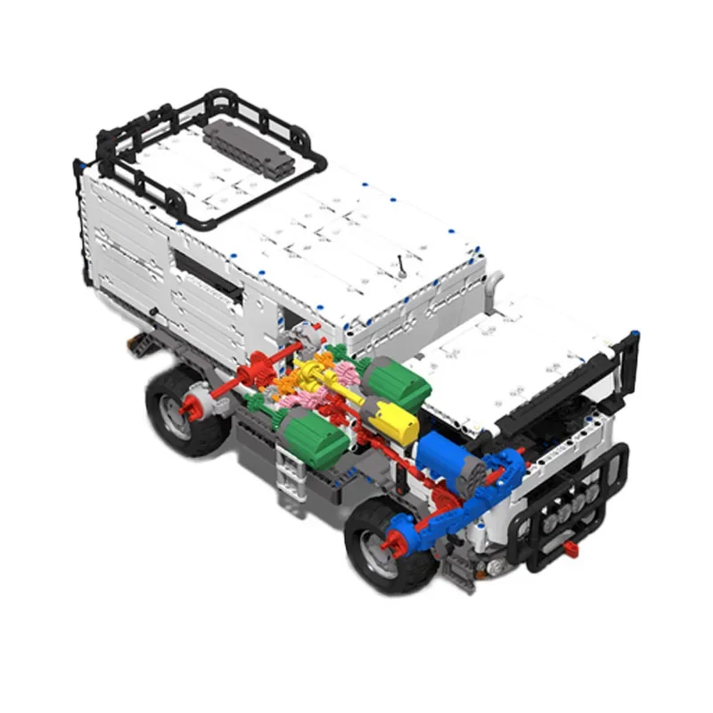 Klassieke MOC-59852 Bouwsteen 4X4 Alle Terrein Off Road Rv 2040Pcs Assemblage En Assemblage Model Volwassen En Kinderen Speelgoed Cadeau