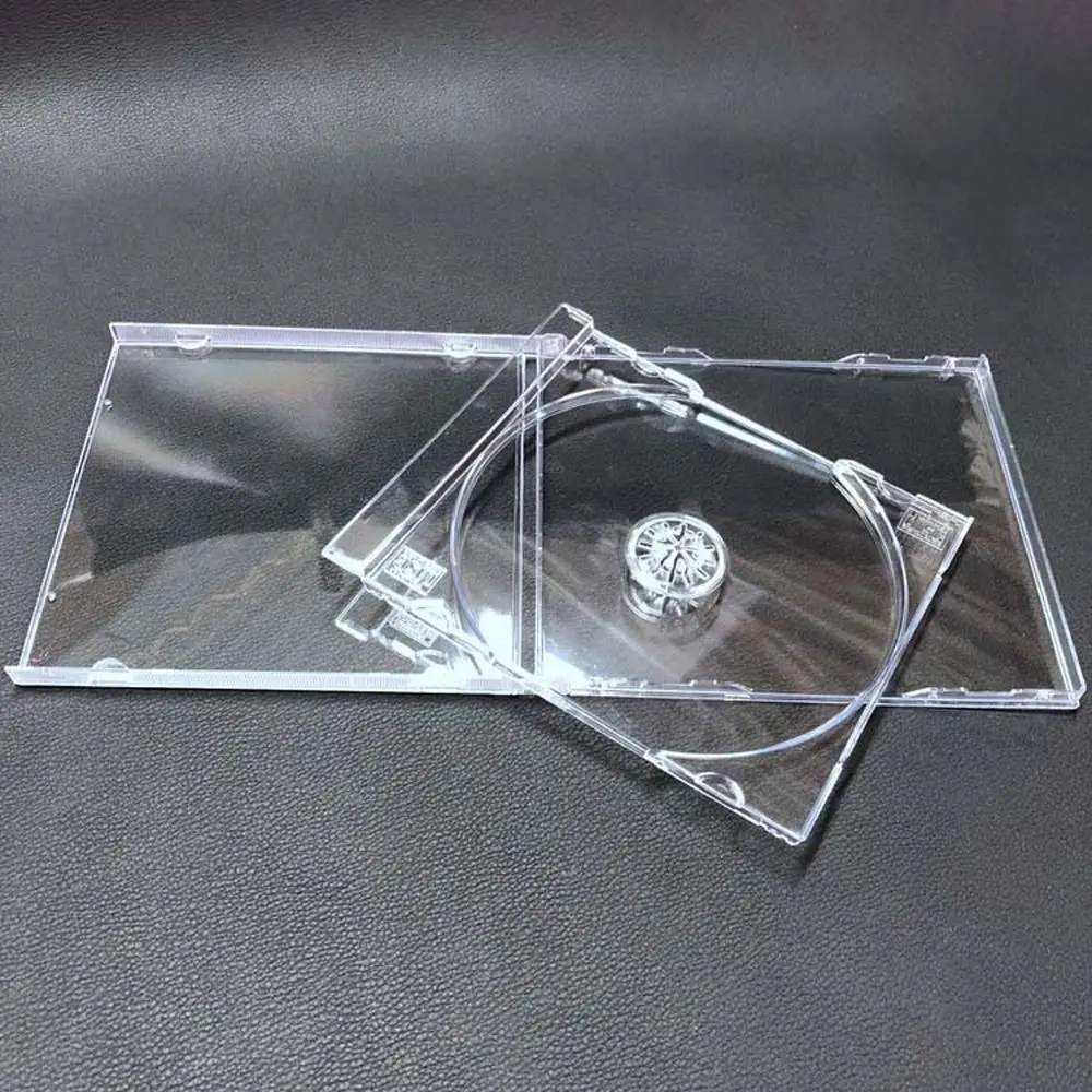 Household Translucency CD Protective Case Dust Protection Anti-scratch Disc CD Box Empty Clear Single Disc Storage Package Case