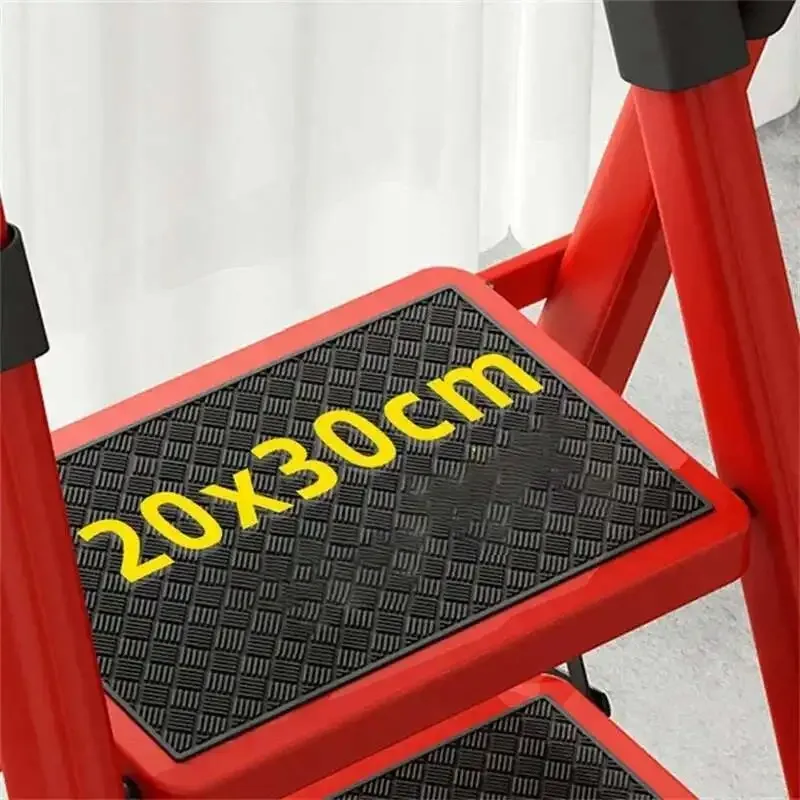 Multifunctional Kitchen Step Stool Safety Folding Ladders Carbon Steel Thickened Indoor Herringbone Stair Telescopic Ladder Z