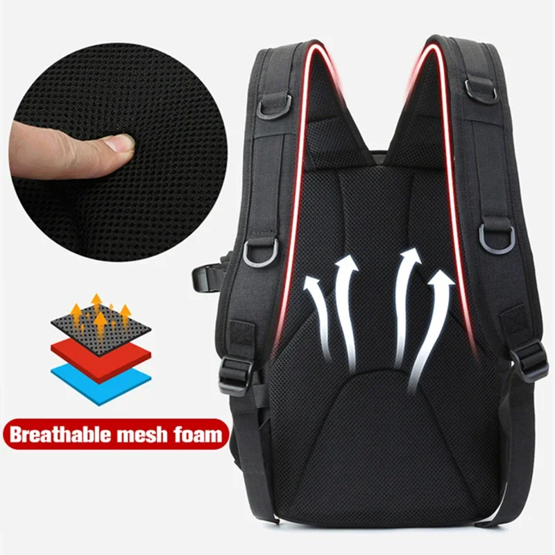 Fishing Tackle Backpack With Rod Holders Waterproof Large Capacity Tactical bags Fishing Lures Gear Storage Shoulder Bag XA3G