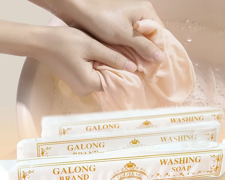 タイのgalongココナッツオイル洗濯石鹸、優れた染み抜き＆美白効果、白い衣類と靴下を効果的に洗浄します