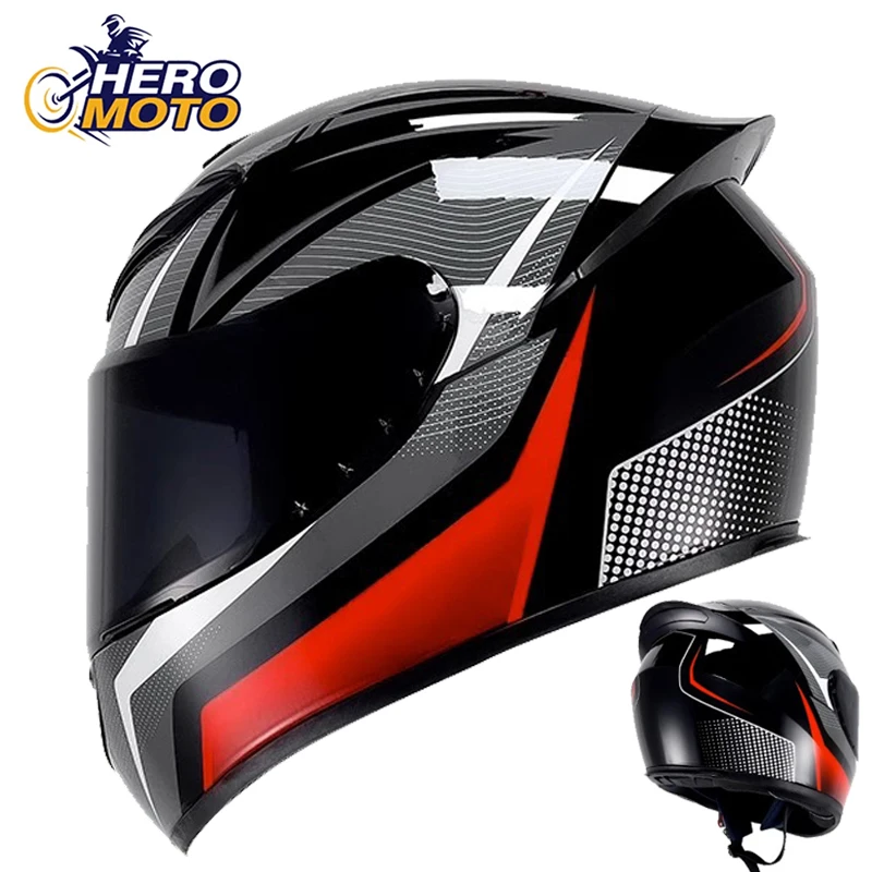 

DOT Helmets Motorcycle Full Face Helmets Men's Motorbike Helmet Anti-Fall Motocross Helmet Riding Motorcycle Equipment Men Women