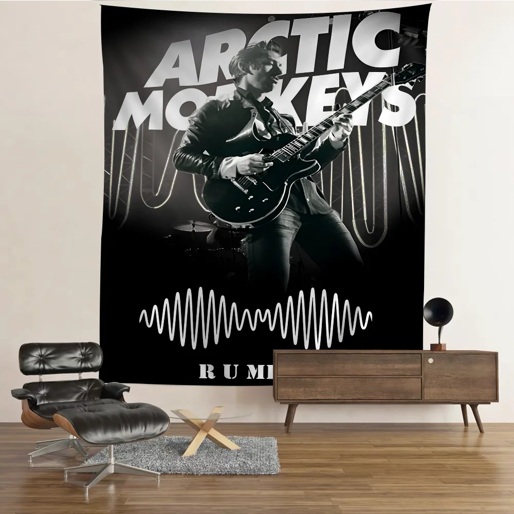 A-Arctic M-Monkeys Rock Band DIY Wall Tapestry For Living Room Home Dorm Decor Wall Art Decor