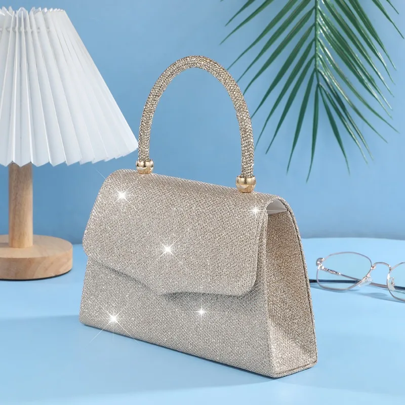 

Ladies' rhinestone banquet bag, Xiaoxiangfeng wedding dress, banquet handbag, banquet bag, chain bag