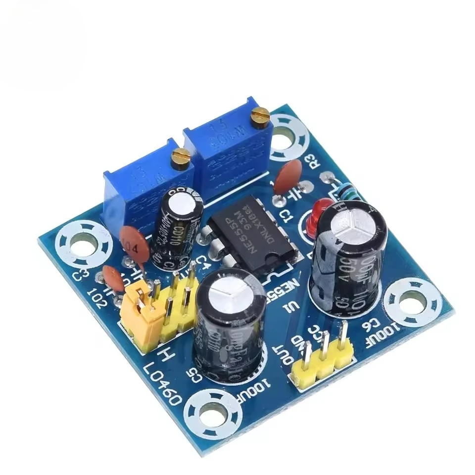 NE555 Square Wave Signal Generator Module Frequency & Duty Cycle Adjustable Pulse Starter Oscillator DIY Electronic Kit