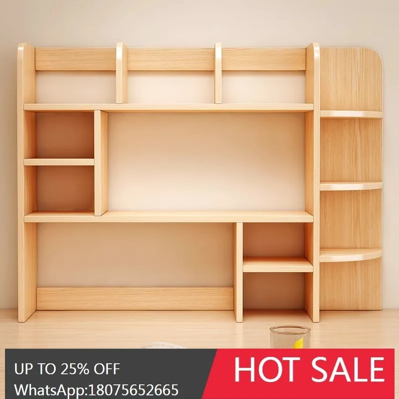 

SGF Desktop Bookshelf Simple Multi-layer Office Desk Storage Shelf