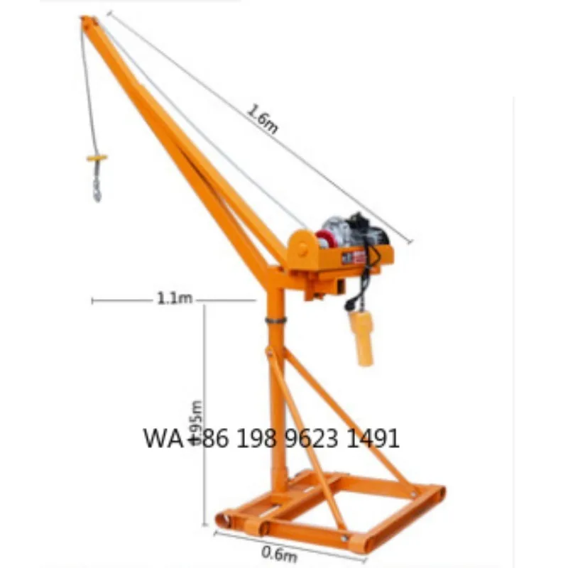 

Degree Rotating Portable Electric Small Crane Construction Lifting Hoist Industrial Material Handling Lift Equipment