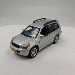 Diecast 1:64 Scale RAV4 Silver Alloy Car Model Finished Simulation Collection Car Model Gift Toy