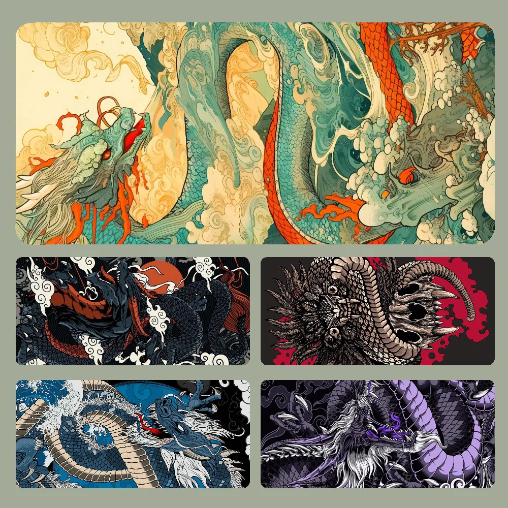 

Dragon Mousepad Large Computer Gaming Accessories MousePads Desk Mats Anti-slip Laptop Soft Mouse Pad