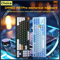 DAREU keyboards a87 Wireless Tri-mode Wired/Buletooth/Wireless Hot Plug Customized 87 Key Pc Gaming E-Sports Keyboards Accessory