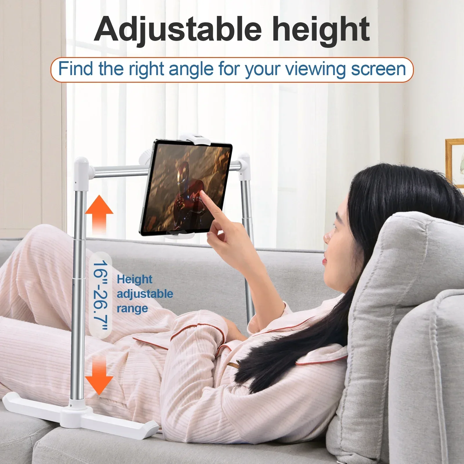 Oatsbasf Tablet Stand Phone Holder for Bed Multifunctional Rack Adjustable Foldable Notebook Stand iPad Bracket Desktop Stand