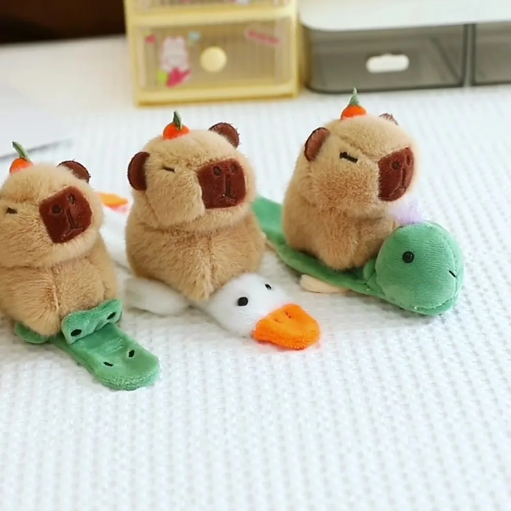 

Crocodile Capybara Plush Hand Ring Turtle Wrist Style Capybara Slap Snap Doll Toy Cartoon Goose Animal Plush Slap Bracelet Kids