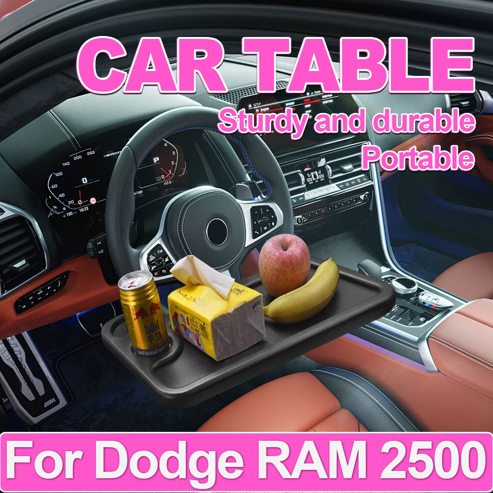 

Multifunctional Car Table Coffee Tray Board Portable Vehicle Table Eat Work Cart Drink Food Goods Holder Tray For Dodge RAM 2500