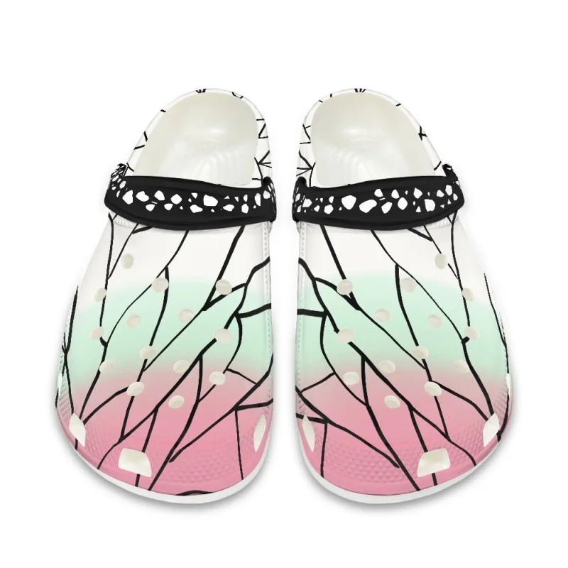 شيطان القاتل لانهائي مدينة الصنادل المراهقين أحذية ماء Kimetsu No Yaiba المنزل حديقة قباقيب حذاء مخصص ثقب الشاطئ النعال للجنسين #5