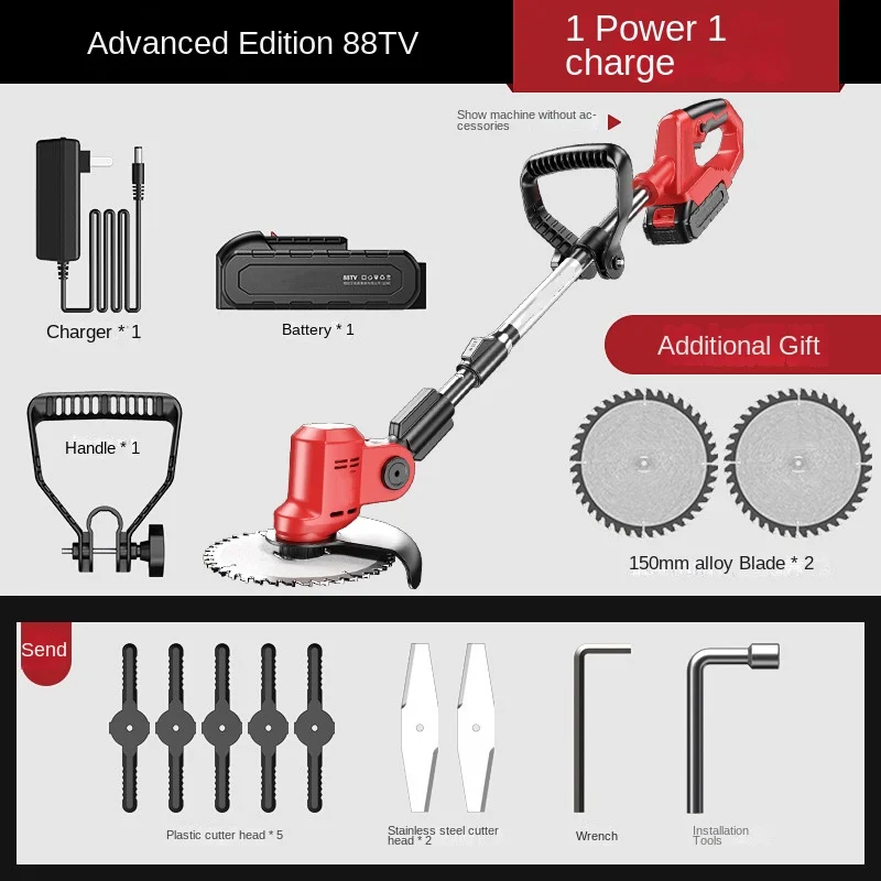 Rasaerba Elettrico Desbrozadora Batería Debroussailleuse À Batterie Coupe Bordure Sans Fils À Batterie 