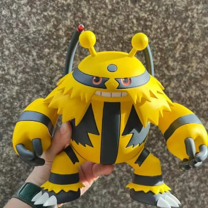 

Anime Pokemon Electivire Figures Gk House Pet Cartoon Figures Q Version Pvc Model Desktop Collection Children Birthday Toy Gift
