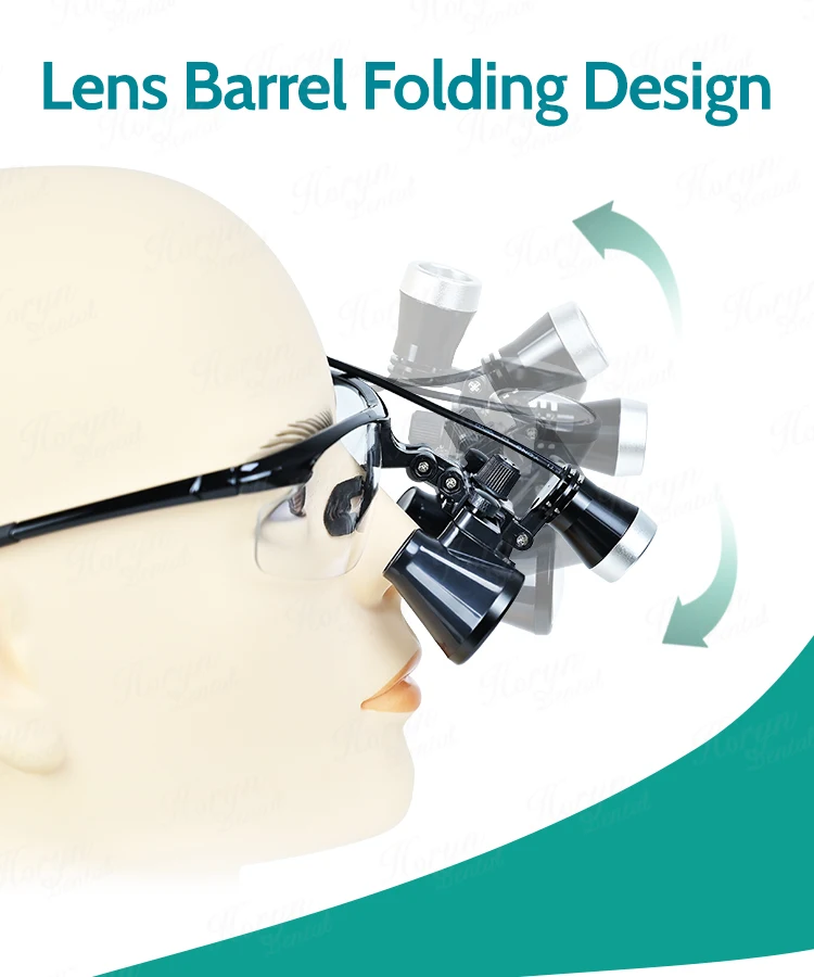 Portable Clip on LED Headlight cam era den tal Surgical Loupes