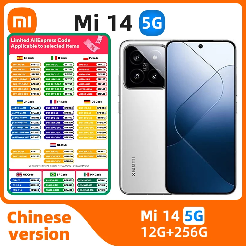 Xiaomi Mi 14 Android 5G Unlocked 6.36 inch 16GB RAM 1TB ROM All Colours in Good Condition Original used phone