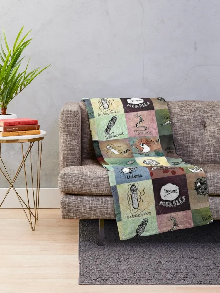 Pathogens - gotta catch them all? Throw Blanket Summer Beddings Luxury Brand Blankets