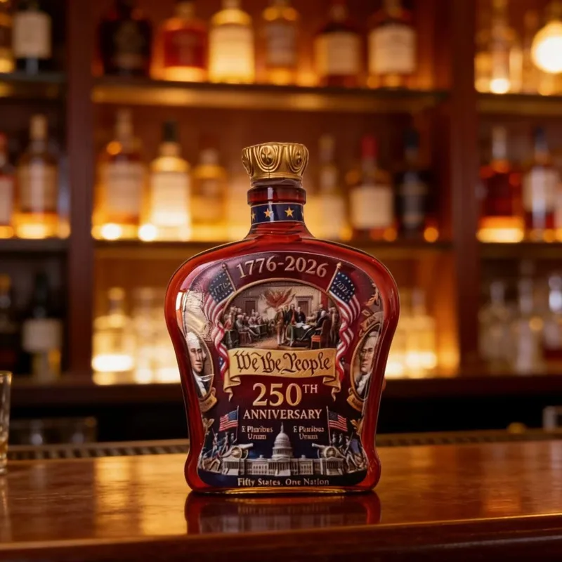 

Whiskey Decanter,Our People's 250th Anniversary Decanter,Patriotic Birthday Gift,Whiskey Bourbon WhiskeyGift Portable WineBottle