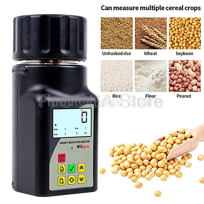 Portable Grain Moisture Meter Digital LED Display  Moisture Tester For Rice Wheat Soybean Corn Coffee Beans Smart Sensor