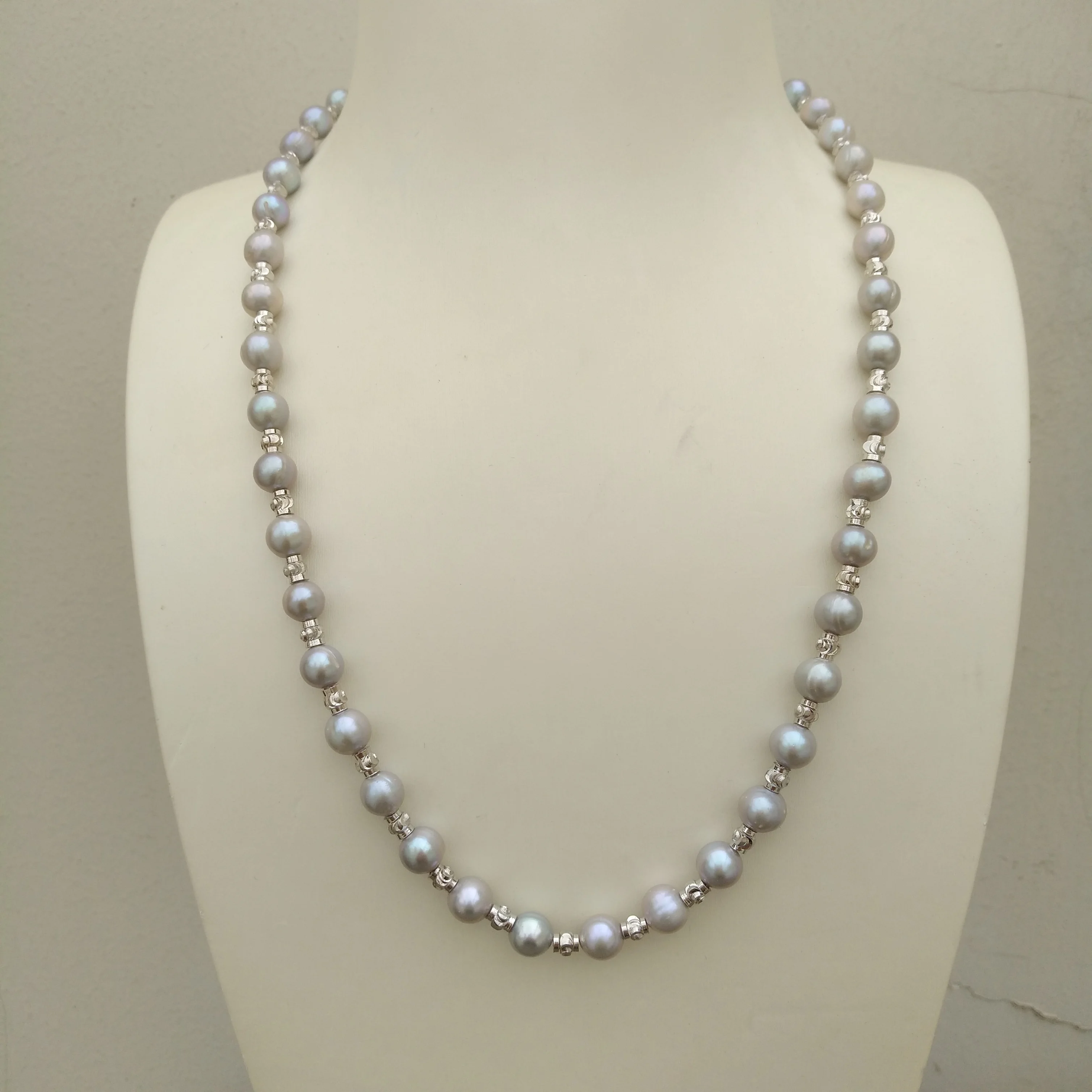 19in New Design Exceptional Natural South Sea Real Gray 6-7mm Pearl Necklace Prices and Best Service.