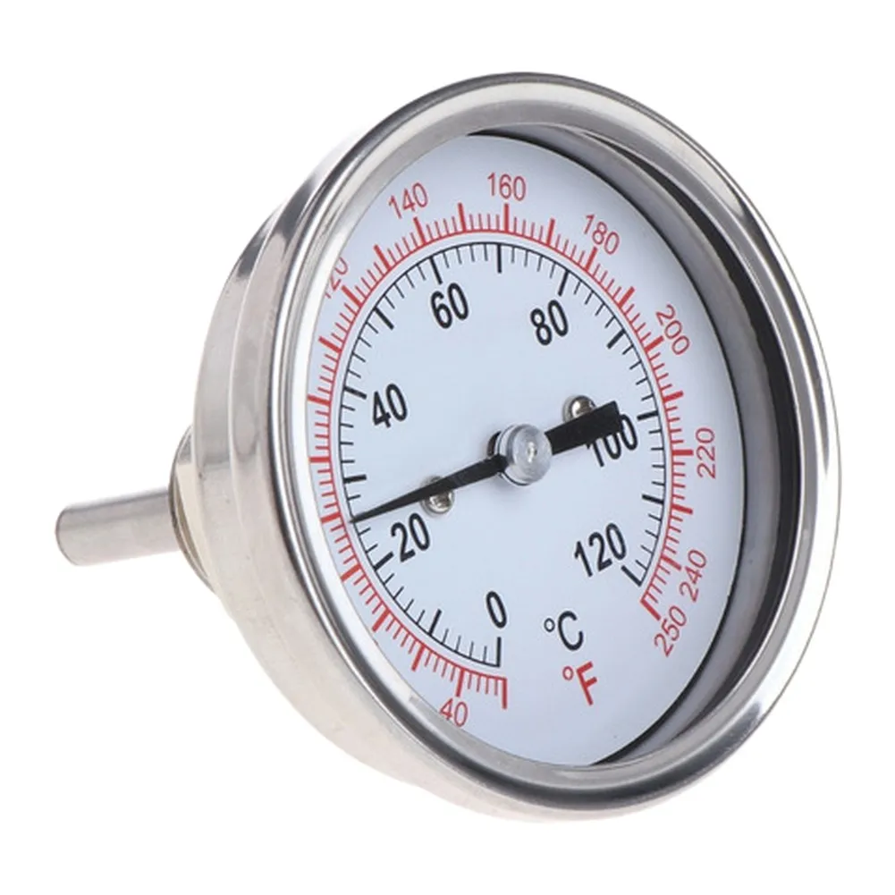 Stainless Steel 63mm Industrial Thermometer For Brewing Distilling Boiler Temperature Gauge Fireplaces Accessories