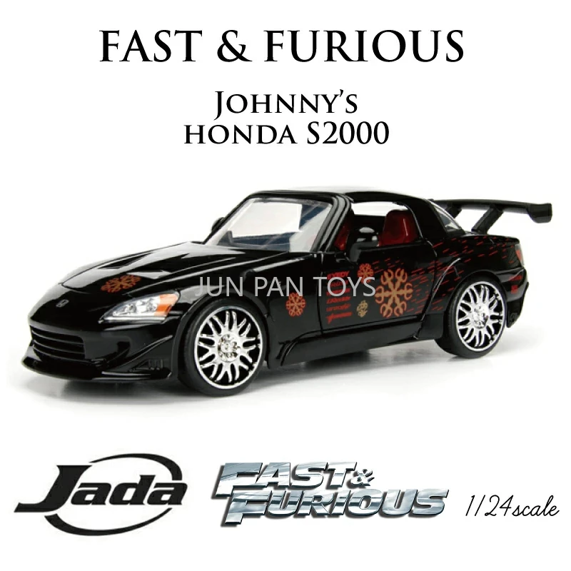 Original Jade Fast and Furious 1:24 Die-Cast Car Models Chevy Dodge Charger Honda Lykan Limited Collectible Kids Gift Boy Toys