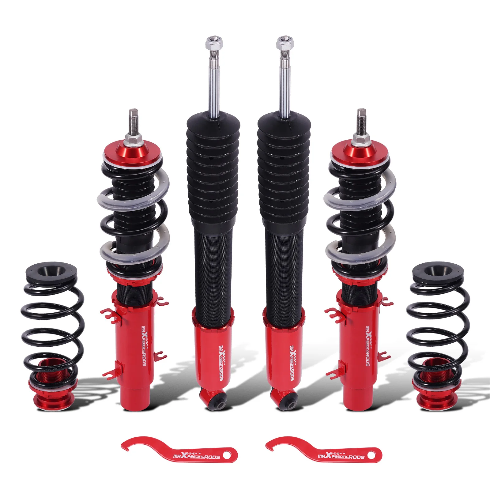 MaXpeedingrods Coilovers Shocks Damper Kit for VW GOLF MK4 (1J1) FWD 1997-2006 for SEAT LEON Mk1 (1M1) FWD 1999-2006 Jetta/Bora