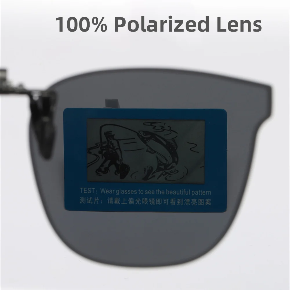VIVIBEE Große, hochklappbare Sonnenbrille zum Aufstecken, polarisiert, für Herren, klassisch, UV400, photochrome Linse, Sonnenbrille für Damen – Detail 2