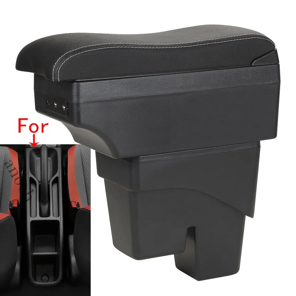 

For Honda Jazz Armrest Box For Honda Fit Jazz 4 Car Armrest Box 2021-2024 Auto Storage Box Curved Surface leather Dedicated Fit