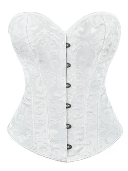 Corset Bone Clothing Steel Boned Sexy Court Corset Laced Waist Cincher Vintage Shapewear…