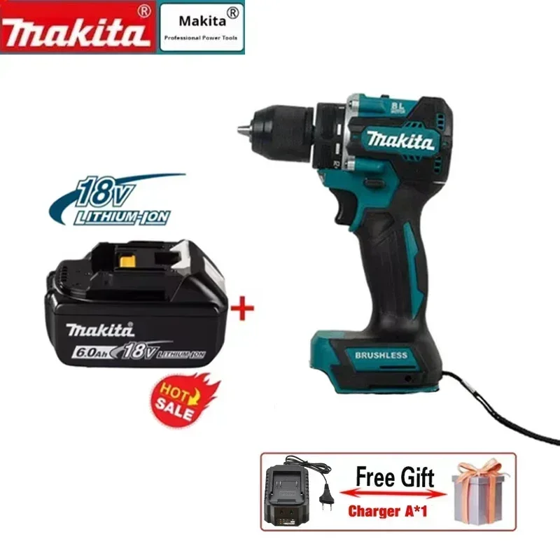 Makita DDF487 18V Electric Screwdriver brushless Cordless Driver Drill LXT Battery drill Brushless Motor Compact Great Couple