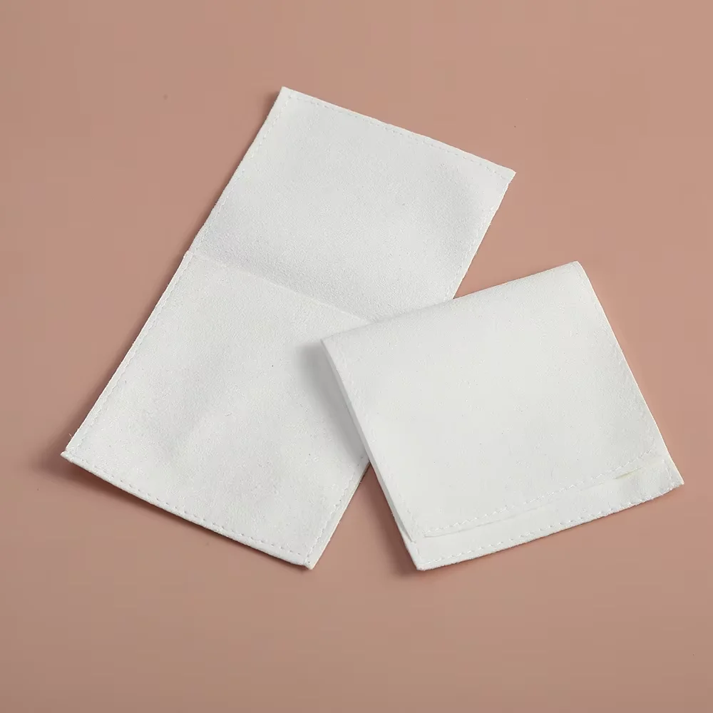 10PCS Jewelry Bag Suede Microfiber Packaging Bracelet Necklace Earring Visa ID Card Tarot Pouch Gift Bag Organizer Wedding Favor