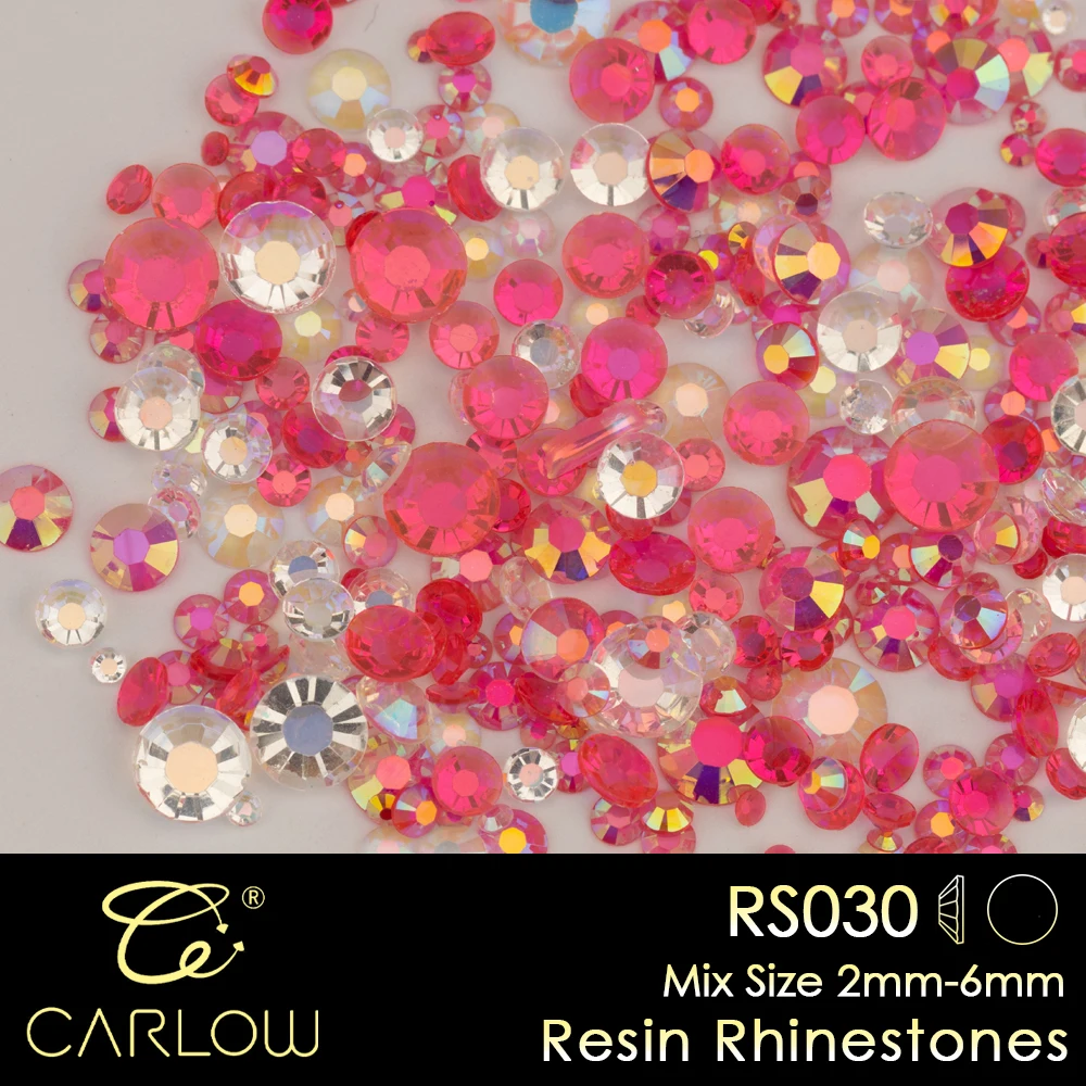CARLOW Harz-Strasssteine, flache Rückseite, farbige Perlen, gemischte Größen 2mm-6mm, für Basteldekoration, Link Gelb 50g/100g – Detail 2