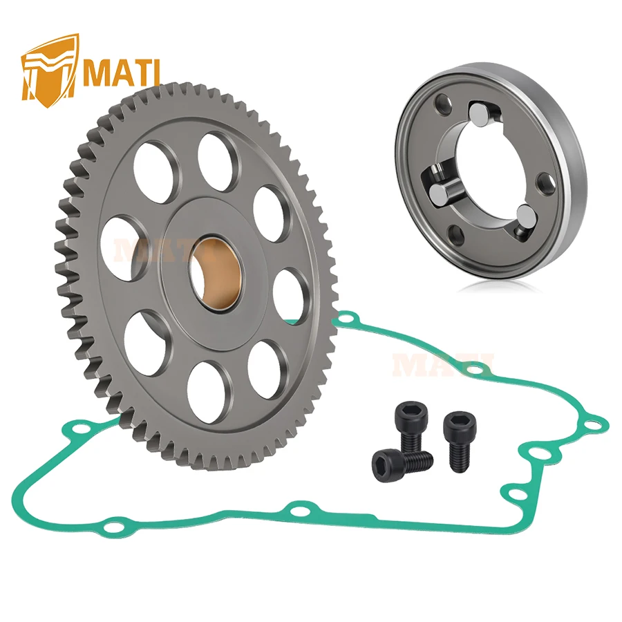 Starter Clutch One Way Bearing Idler Gear Gasket For Kawasaki Bayou 220 KLF220 1988-2002 Bayou 250 KLF250 2003-2011 11060-1649