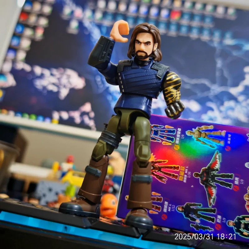 100% 정품 Blokees Marvel Heroes 스타 에디션 시리즈 3 블라인드 박스 아이언 맨 아이언 스파이더 Mk85 전쟁 기계 액션 피규어 컬렉션