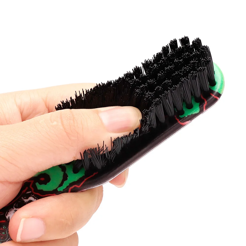 Barbershop Double Sided Brush Professional Face Neck Broken Hair Cleaning Brush Men Beard Styling Comb Salon Home Tools Supplies