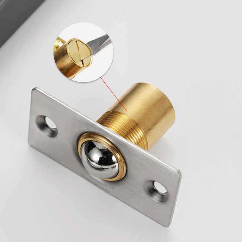 1PCS Bronze Invisible Door Latch Stop Windproof Spring Top Bead for Wardrobe Room KTV Specialized Collision Bead Door Stop