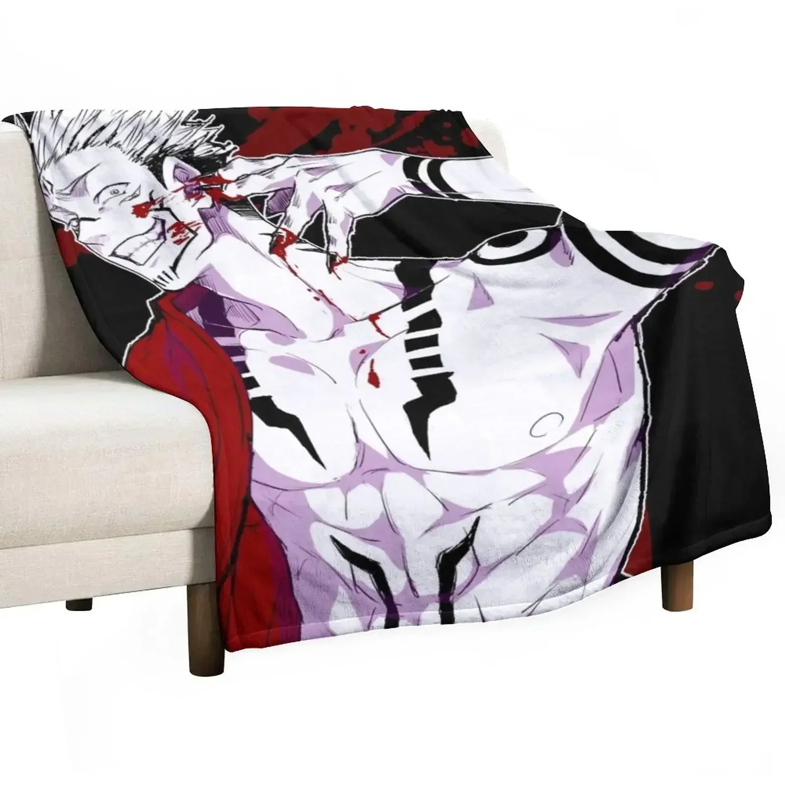 sukuna jjk Throw Blanket Decorative Beds Comforter Blankets