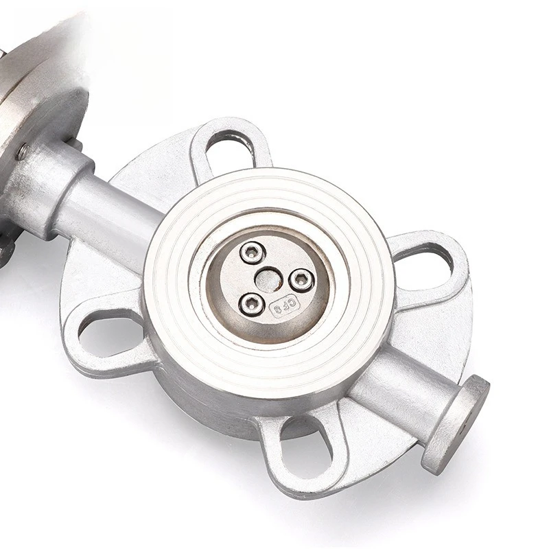 Hard Sealed Pneumatic Wafer Butterfly Valve, Three Eccentric Multi-layer Metal High Temperature Steam Asphalt D673W-16P/C