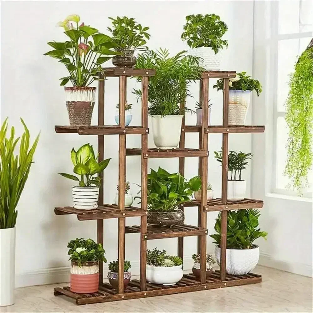 

Подставка для нескольких растений, уличный дворик, сад, цветы, горшки, полки