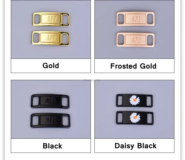 8PCS AF1 Diamant Schuh Charms Mode Schnürsenkel Schnalle Qualität Metall Schnürsenkel Dekorationen Chapa Air Force Schuhe Zubehör eins – Detail 13