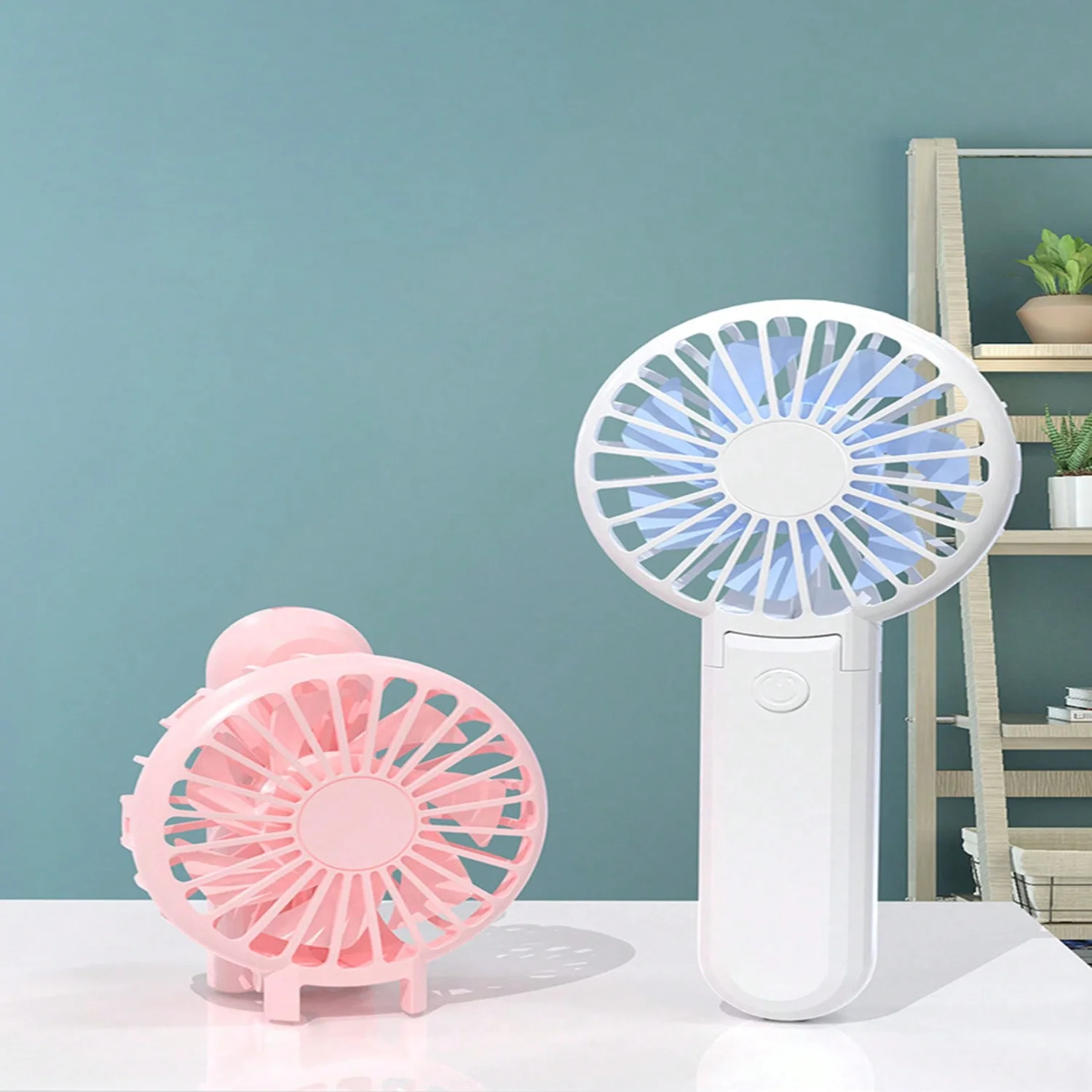 1 szt. Prosty ręczny mini wentylator, przenośny zewnętrzny wentylator ładujący USB lub mini wentylator stacjonarny do biura i użytku