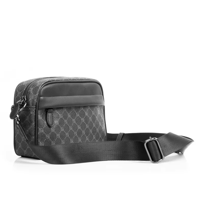 Bolso de hombro de cuero para hombre, bandolera pequeña de diseñador de lujo, a la moda, para viaje de negocios