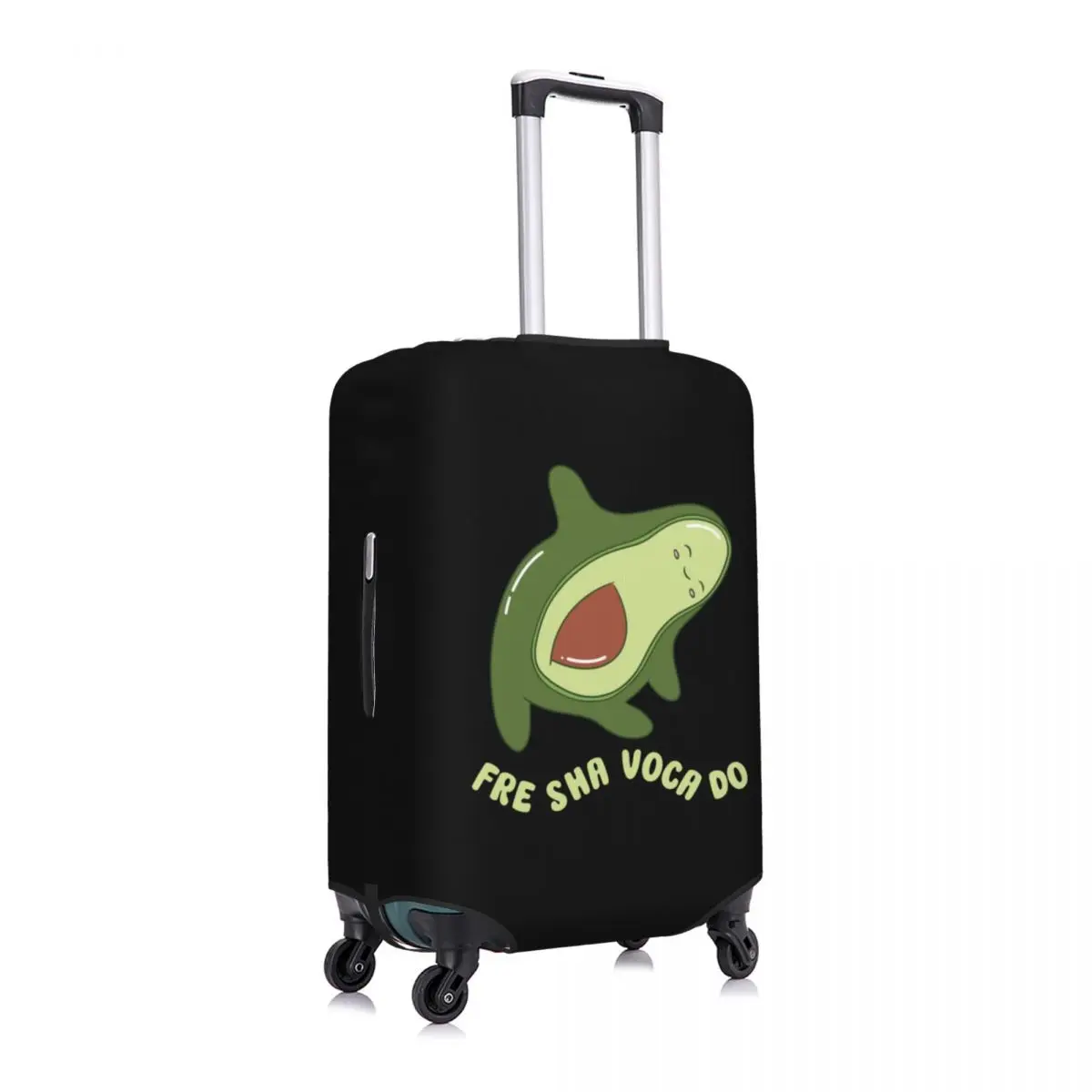 Funny Avocado Lovers Suitcase Cover Cute Plant Illustration Travel Flight Elastic Luggage Accesories Protector