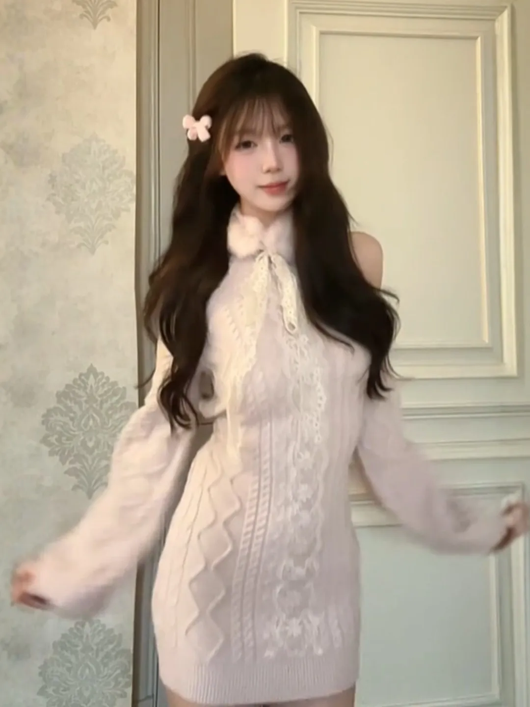 

Сексуальная юбка Spicy Girl Pure Desire ort, вязаная юбка с запахом, уникальное супер красивое витое вязаное платье для молодых женщин, зимняя одежда