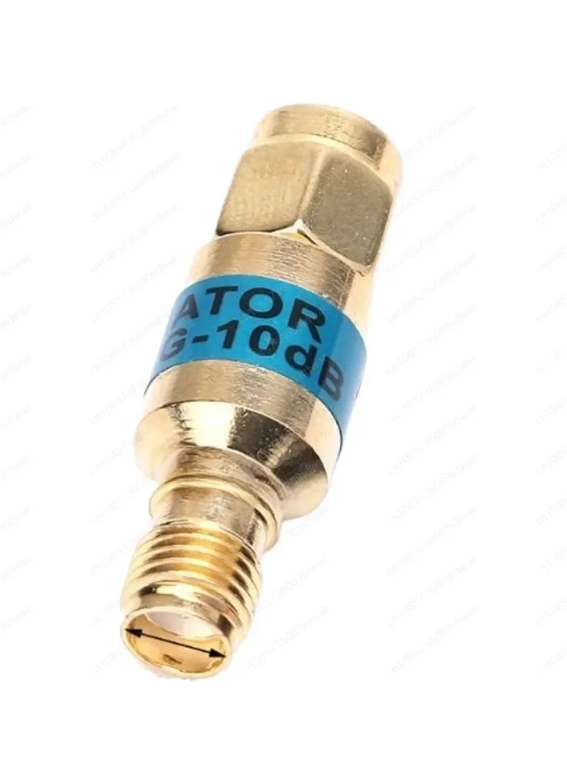 5PCS Gold 2W DC 0-6GHz SMA-JK round to round attenuator 1-30DB