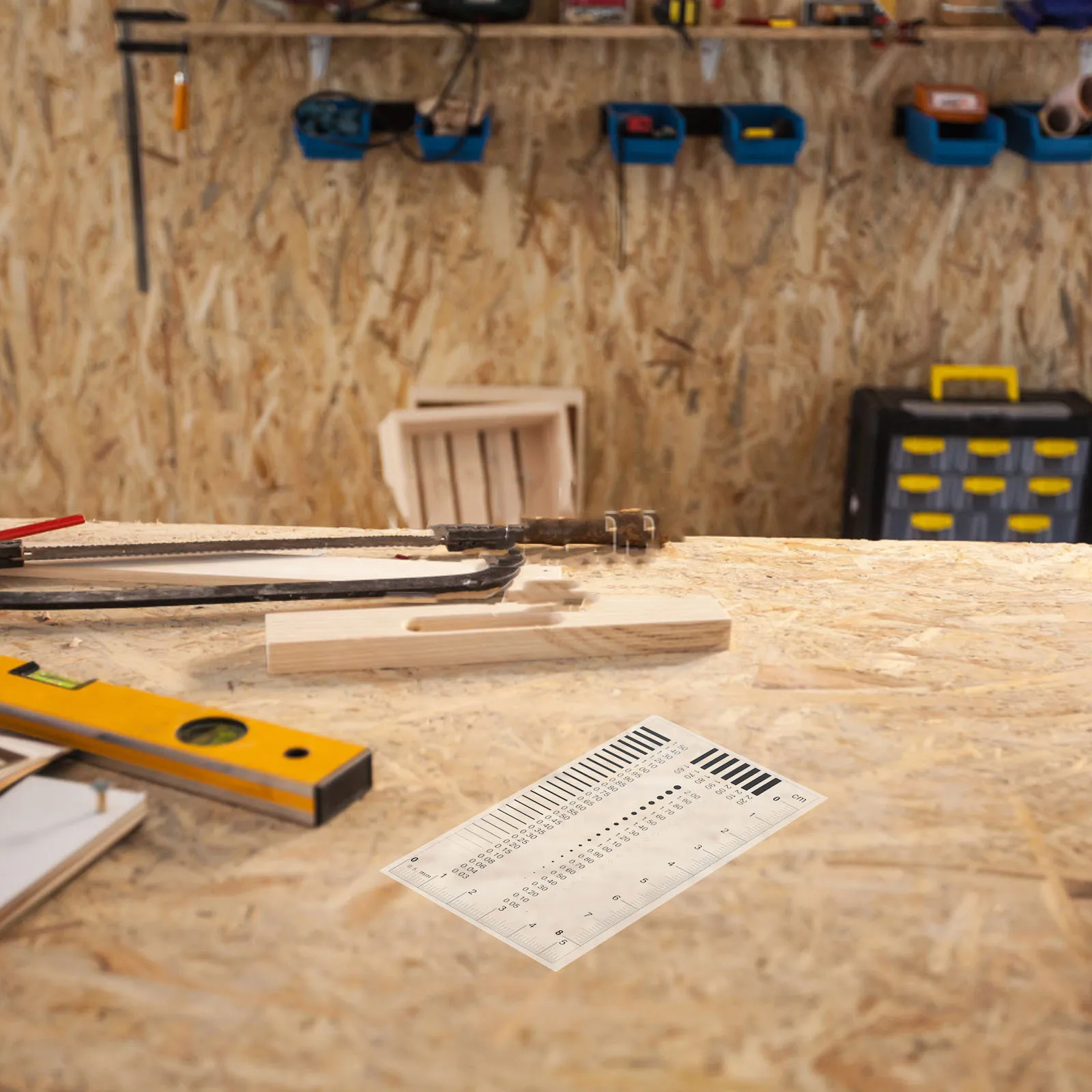 Chest Card Gauge Film Ruler High Precision Flaw Detection Tool for Line Width Diameter Defects Measuring Flaw Detection Ruler