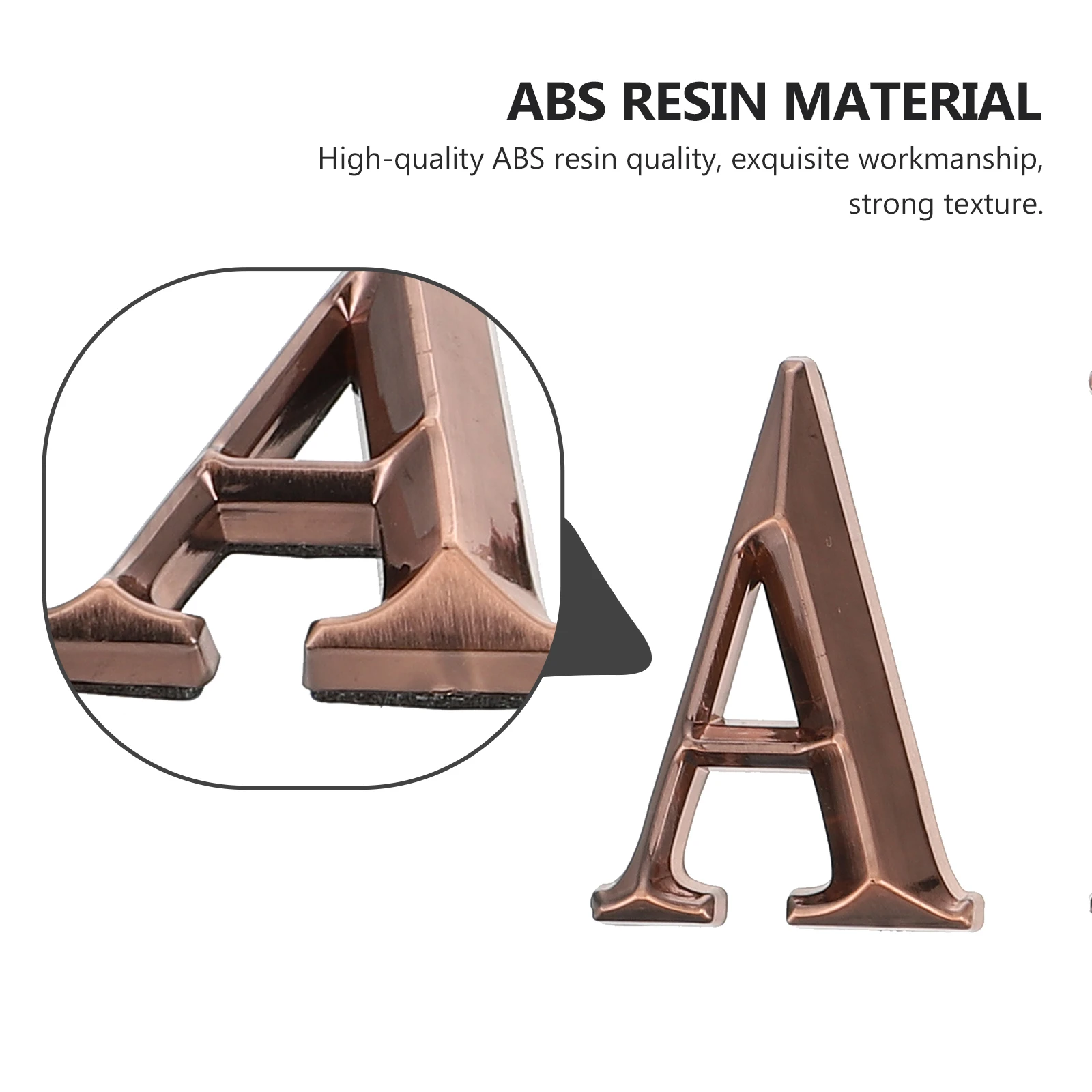 1 حقيبة أرقام ذاتية اللصق ملصق لباب صندوق البريد جدار عنوان التسمية في الهواء الطلق داخلي استخدام ABS الراتنج جودة رقم الشارع #6